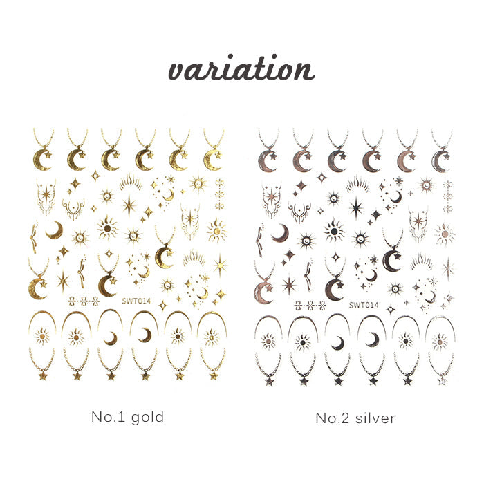 ネイルシール【285】ムーンネックレス petitprice