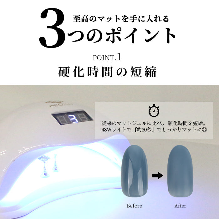 【8ml】FOLICAノンワイプマットジェル2個セット 【化粧品登録済】 petitprice