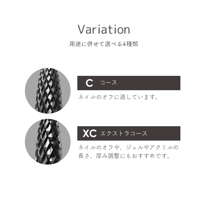 カーバイトビットブラックテーパー型 petitprice