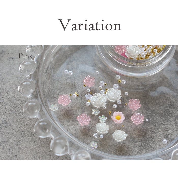 パープル 薔薇 ネイルパーツ 28個 楽天市場】バラのデコパーツ ラメ 同色10個セット 全6色 9mm ホワイト