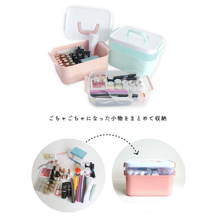 宅配便 【スクエア型】ストレージボックス ジェル ネイル ジェルネイル
