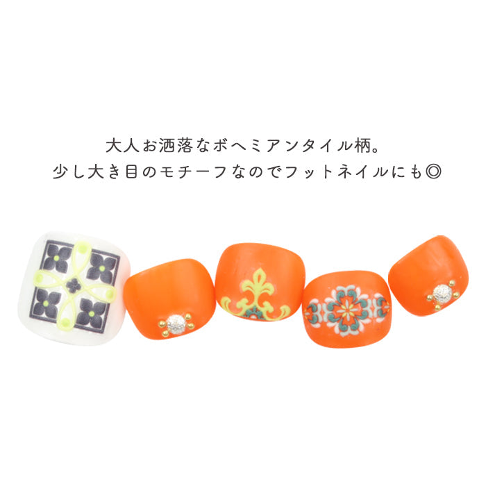 ５Dネイルシール【1】ボヘミアンタイル petitprice