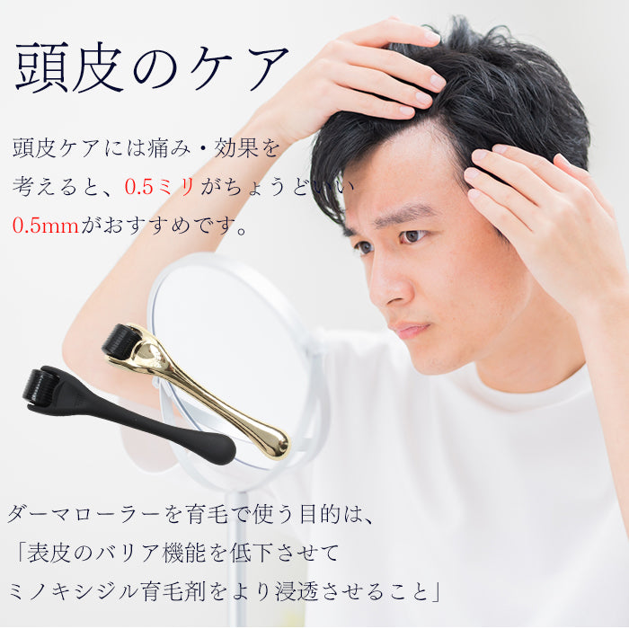 メール便 【Folica】ダーマローラー 0.25mm / 0.3mm / 0.5mm 美顔器