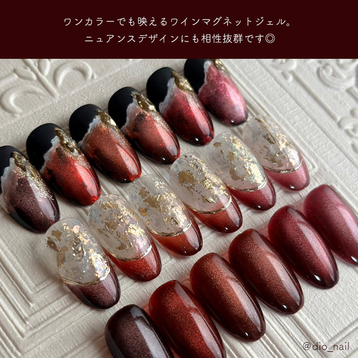 メール便 inbity ワインマグネットジェル 全色セット 全6色