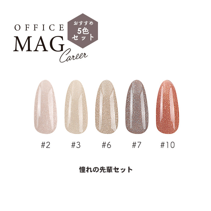 matey OfficeMagnetgel Careerシリーズ 【おすすめ5色セット】