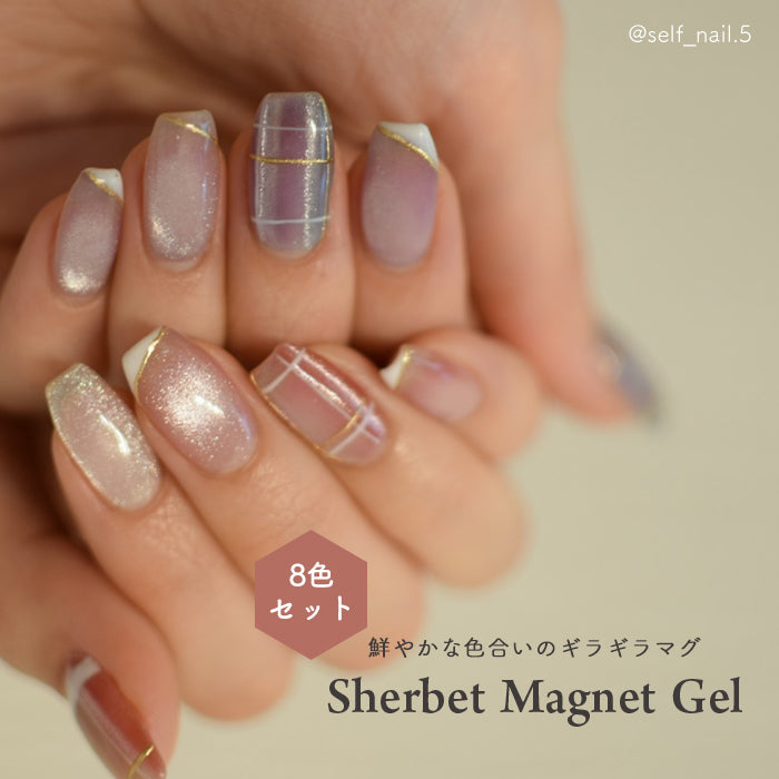 メール便 inbity シャーベットマグネットジェル 全色セットマグネット