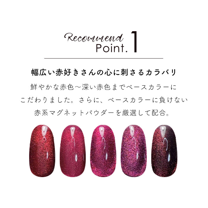 inbityレッドマグネットジェル全色セット