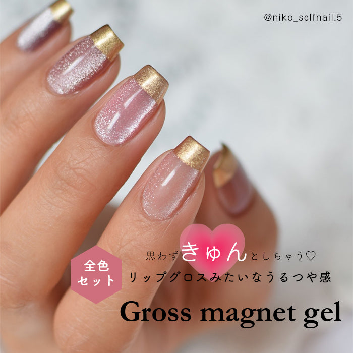 ネイルグロス メール便 inbity グロスマグネットジェル 全色セット ジェルネイル
