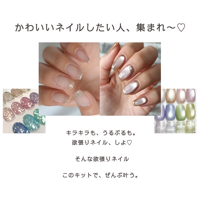 フラッシュ＆マグネットが選べる ジェルネイルスターターキット