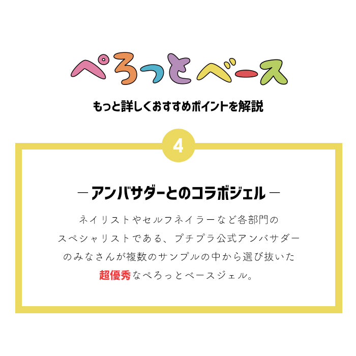 【選べる2個セット】【4ml】 matey ぺろっとベースジェル