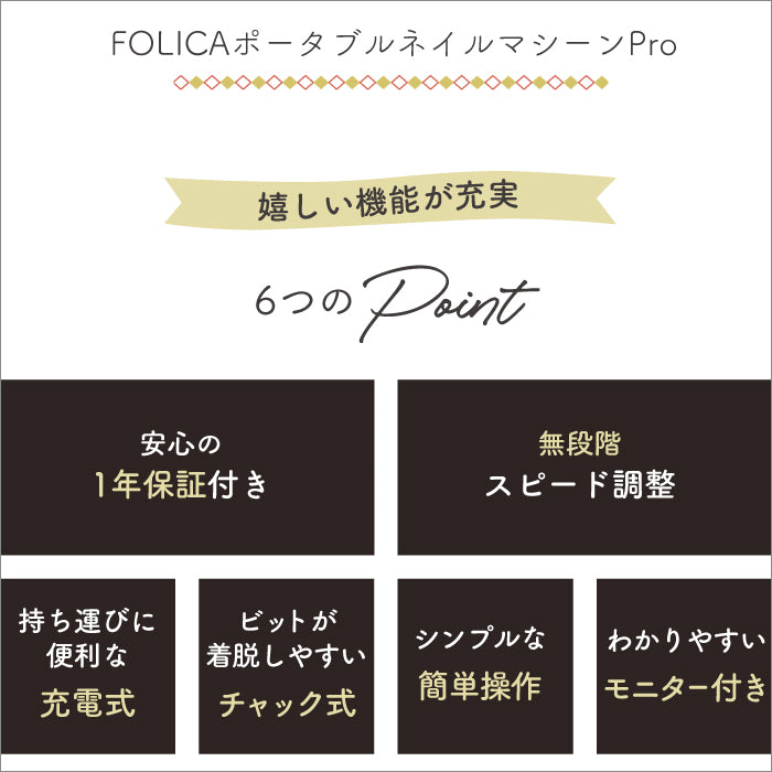 FOLICA ポータブルネイルマシーン 【プロ】 petitprice