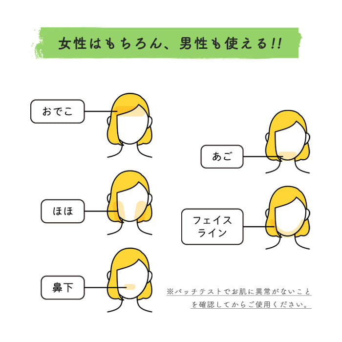 脱、ぼーぼー 顔用