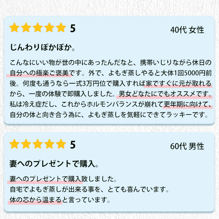 よもぎ蒸しセット