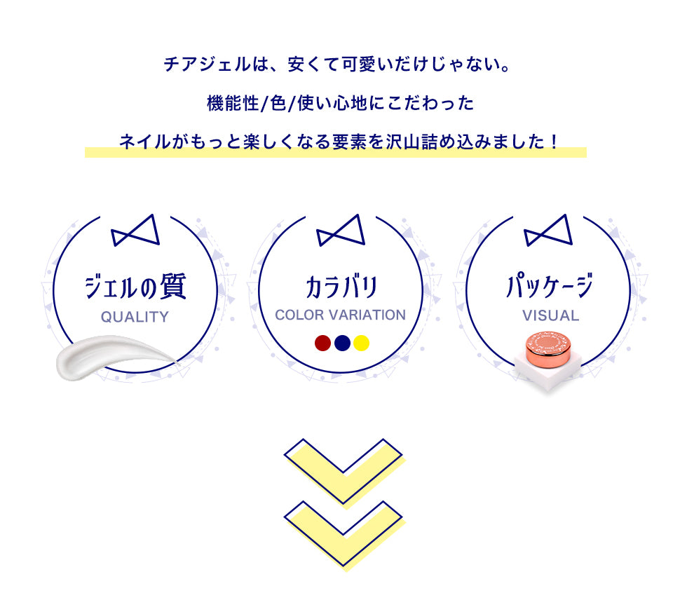 cheergel チアジェル カラージェル５個セット 【化粧品登録済】