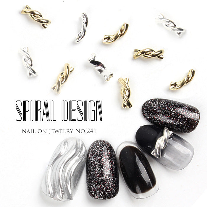 ネイルオンジュエリー[241]スパイラルデザイン | ネイルパーツ セルフ