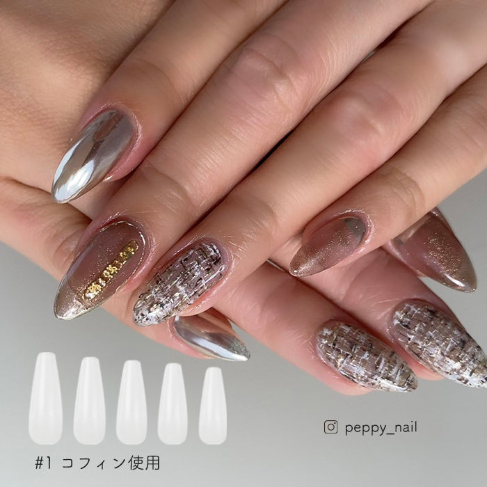 【エクステンション】SOFT GEL TIPS【1】コフィン